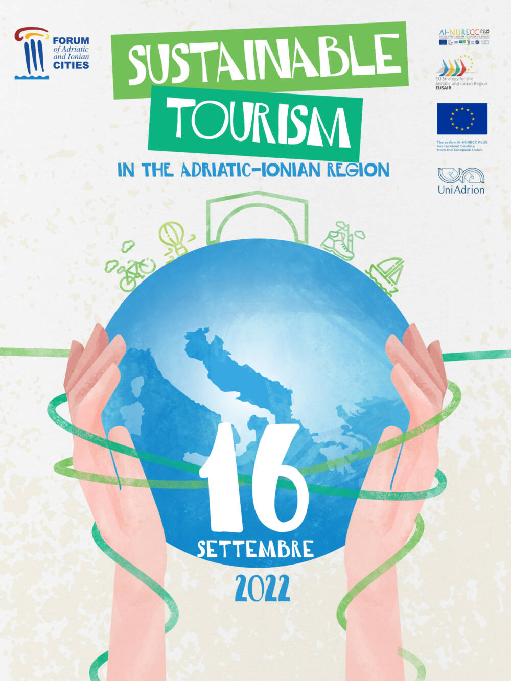 SAVE THE DATE! AI-NURECC PLUS FAIR & CONFERENCE ON SUSTAINABLE TOURISM IN THE ADRIATIC-IONIAN REGION